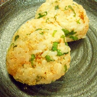 焼きタラコ(辛子明太子)のおにぎり